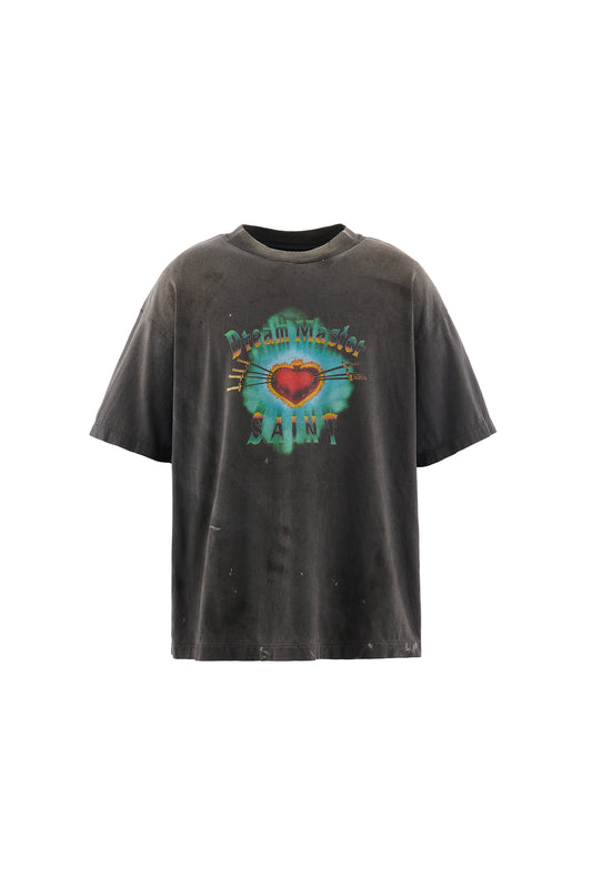 SS T-SHIRT/HEART/BLACK