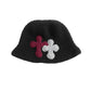 3D cross knit hat