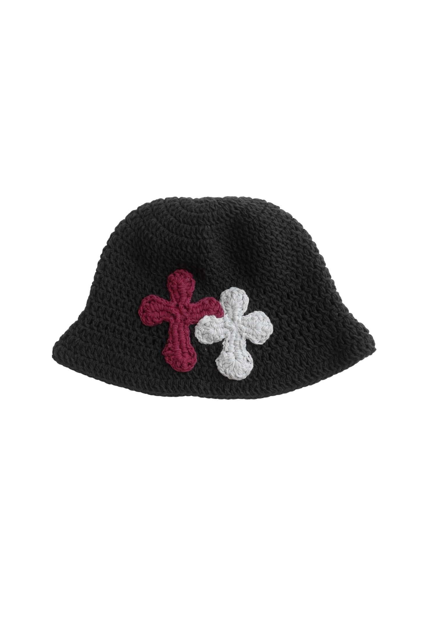 3D cross knit hat