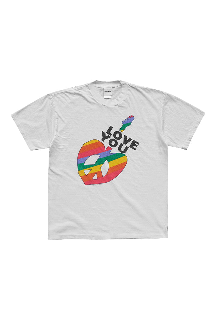 SS T- SHIRT PEACE/WHT