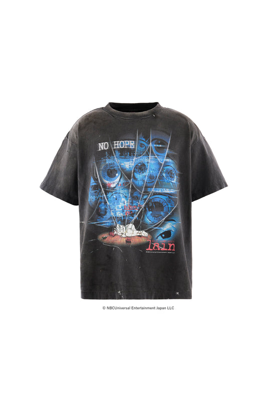 LAIN_SS T-SHIRT/NO HOPE/BLACK