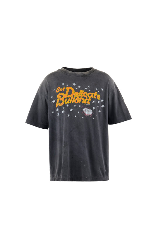 SS TEE/DELICATE BULLSHIT/BLK
