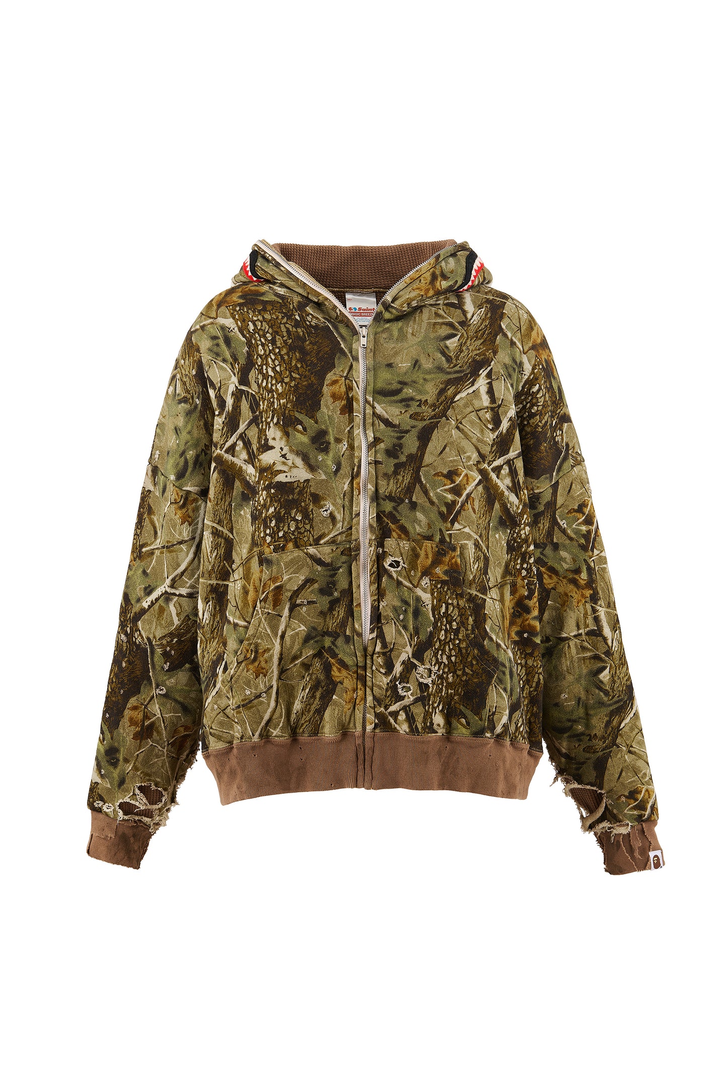 BAPE_ZIP HOODIE/ SAHARK/CAMO