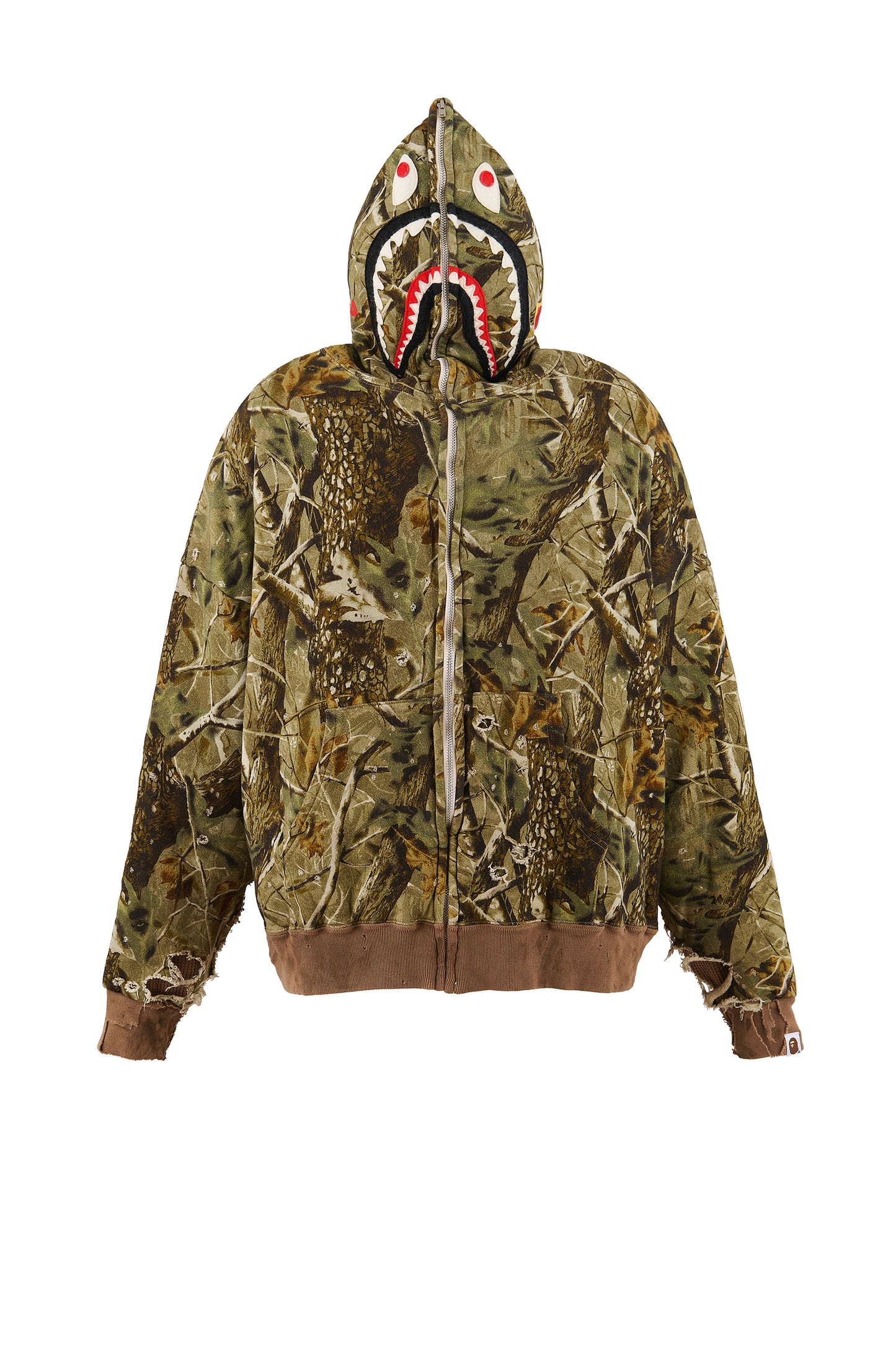 BAPE_ZIP HOODIE/ SAHARK/CAMO