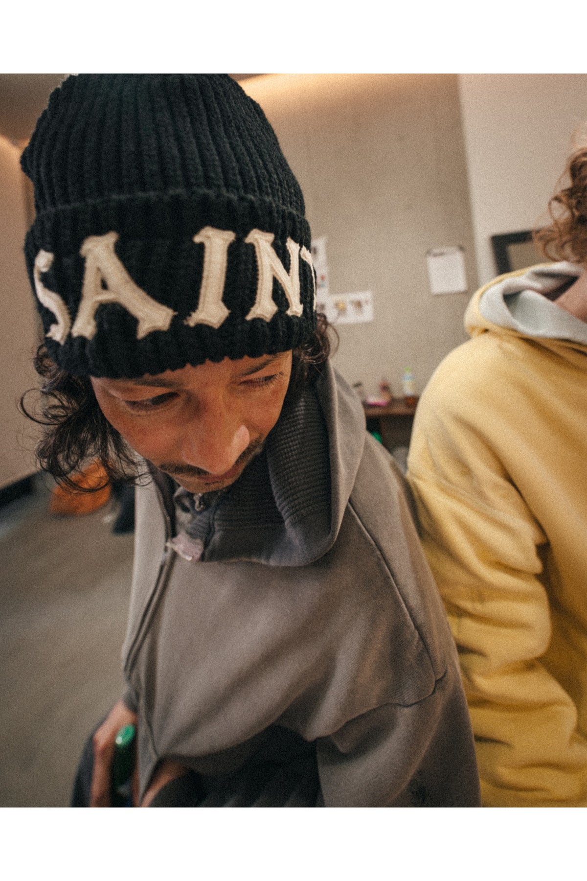 KNIT CAP/SAINT/BLACK