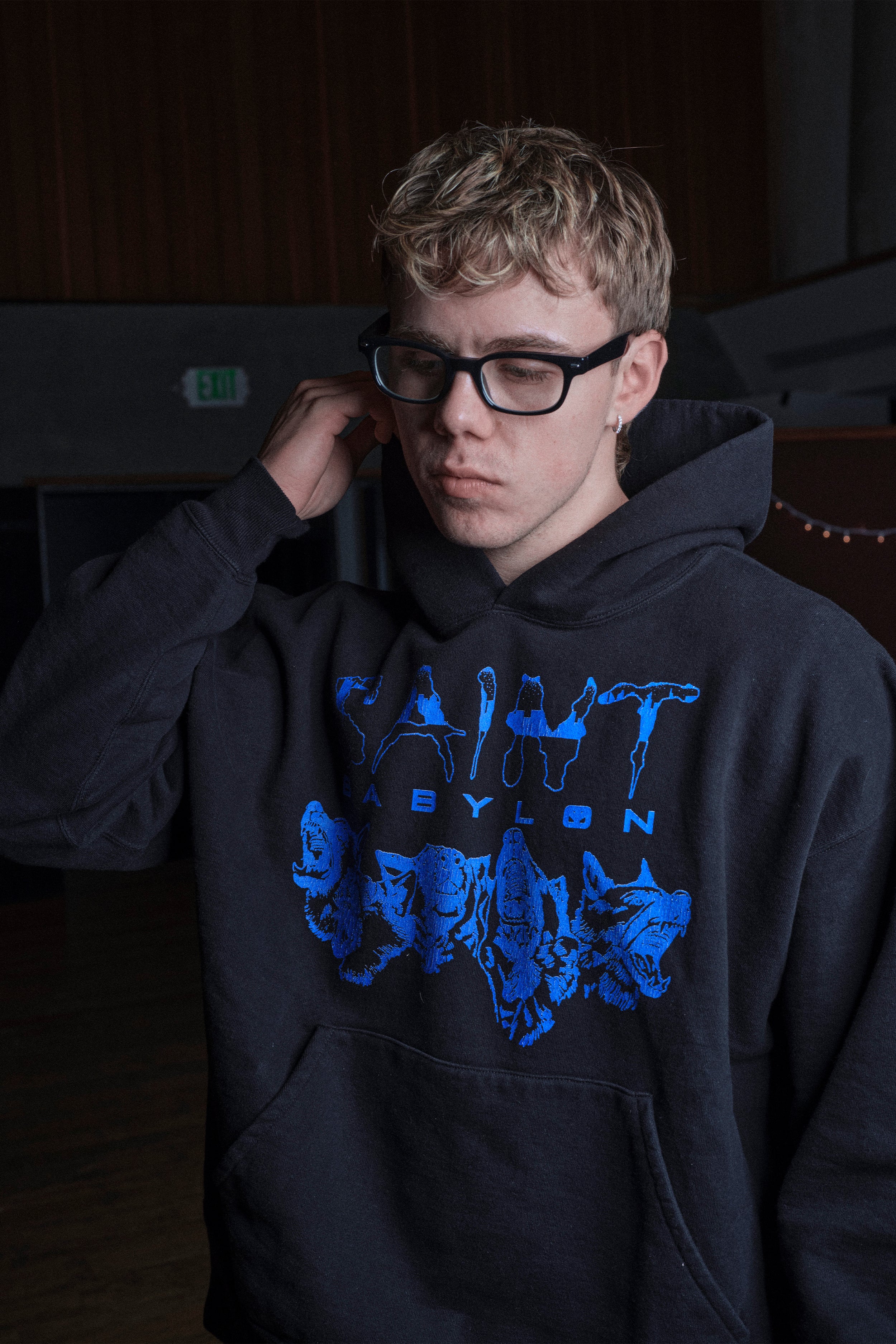 Saint Mxxxxxx (セントマイケル) /BBLN_HOODIE/ SAINT BABYLON/BLK Saint Mxxxxxx (セントマイケル) /BBLN_HOODIE/ SAINT BABYLON/BLK