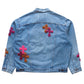 3D cross knit Denim Jacket