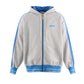 ZIP HOODIE/SIDE LINE/GRAY