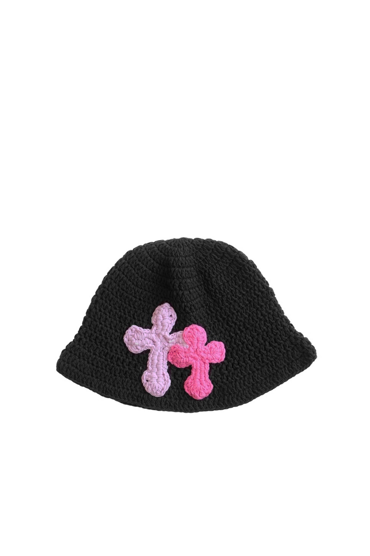 3D cross knit hat