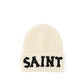 KNIT CAP/SAINT/WHITE
