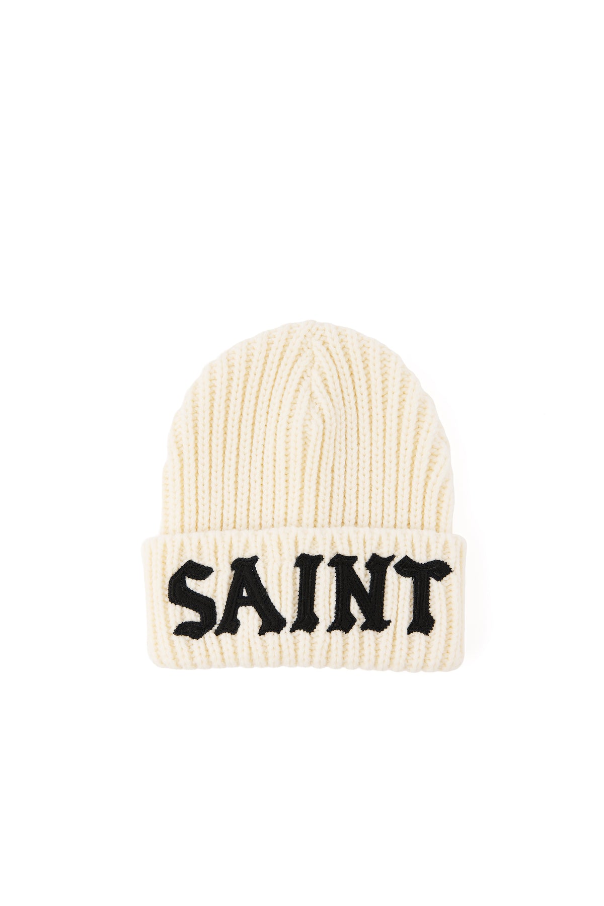 KNIT CAP/SAINT/WHITE