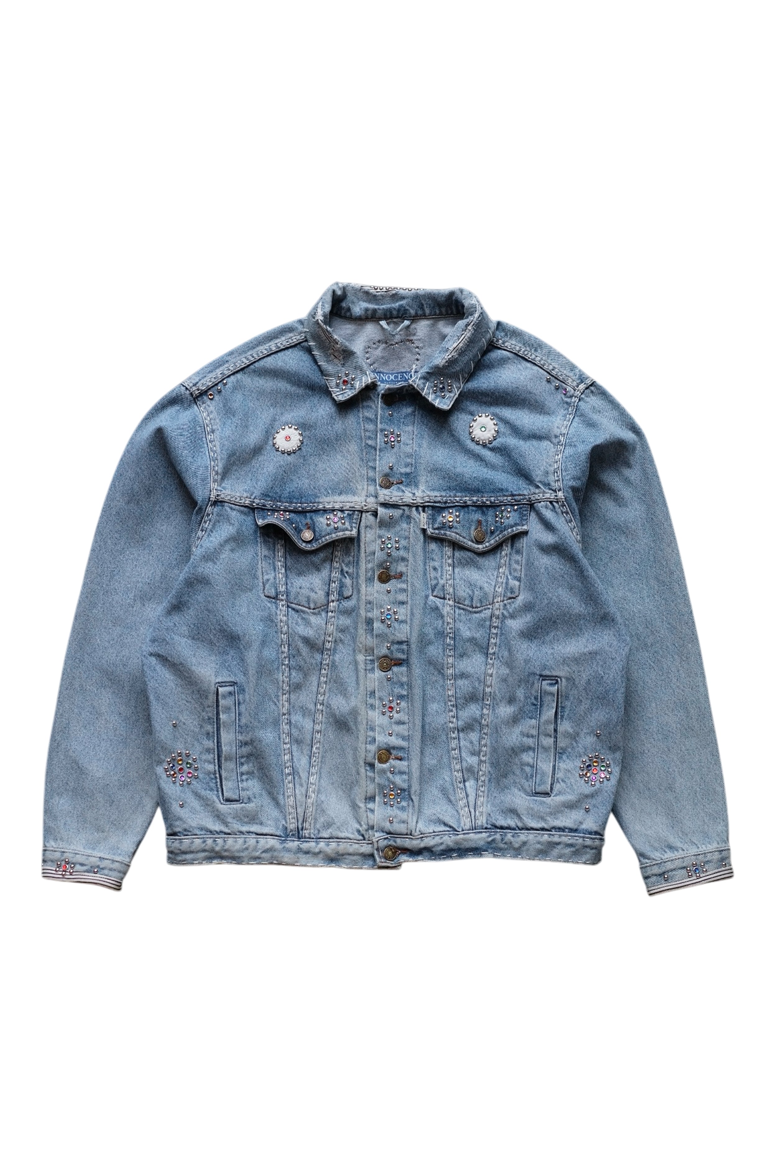 Innocence NYC イノセンス ×THE WORLD IS YOURS キルティング デニム生地 レザーベルト ショルダーバック インディゴ INNOCENCE NY イノセンスニューヨーク 正規通販 | UNCHAIN