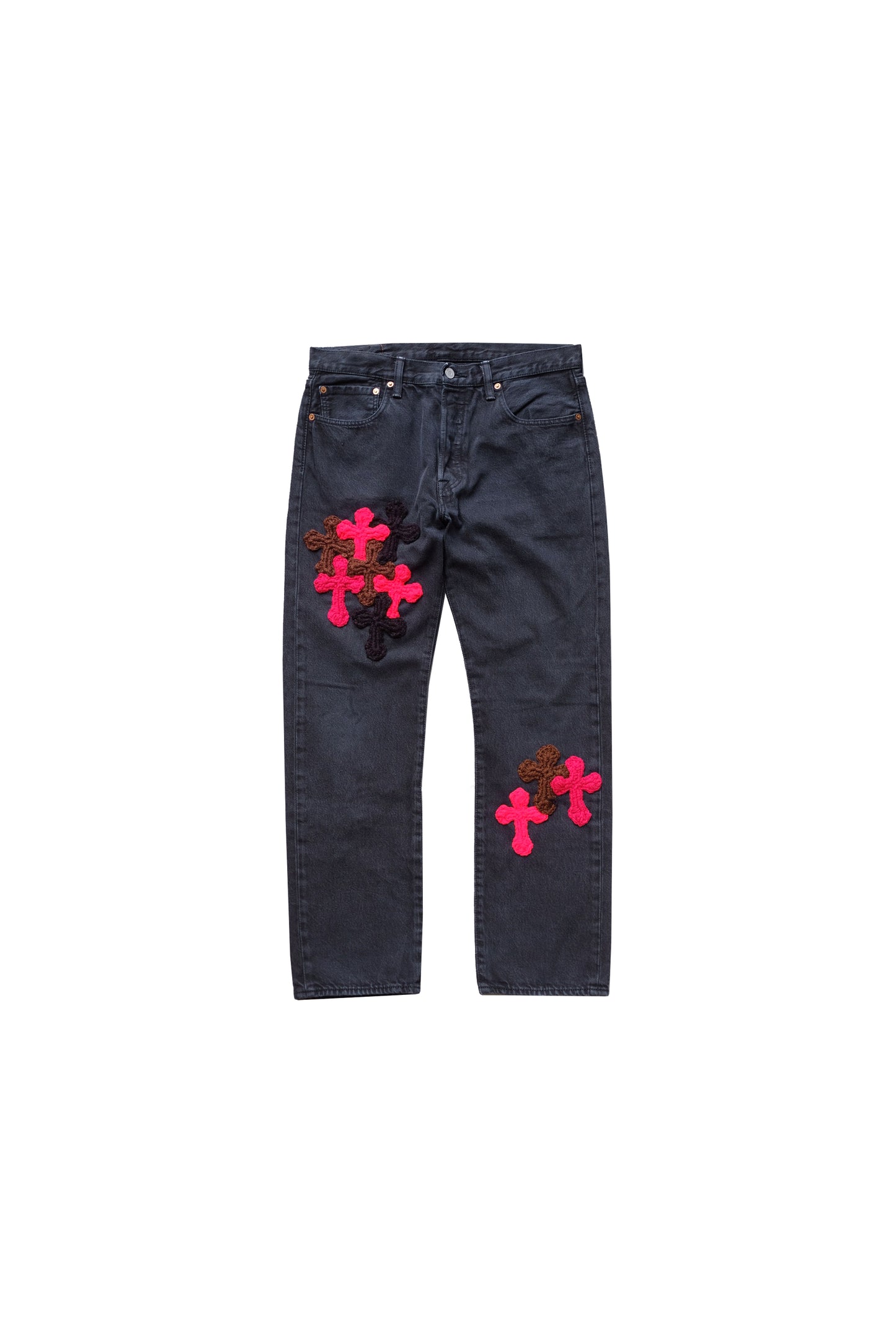 3D cross knit Denim
