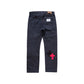 3D cross knit Denim