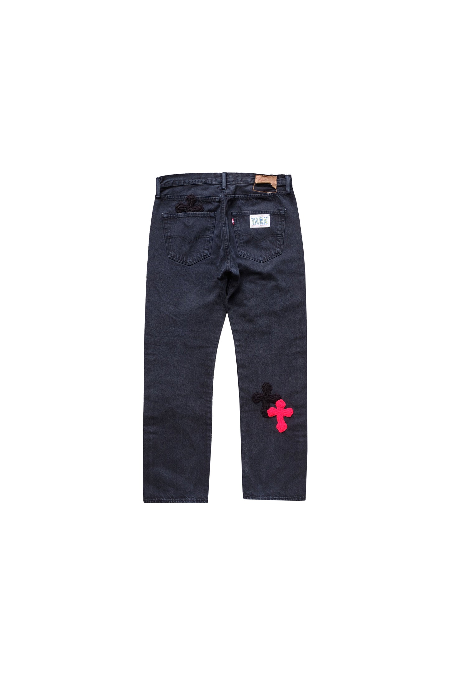 3D cross knit Denim