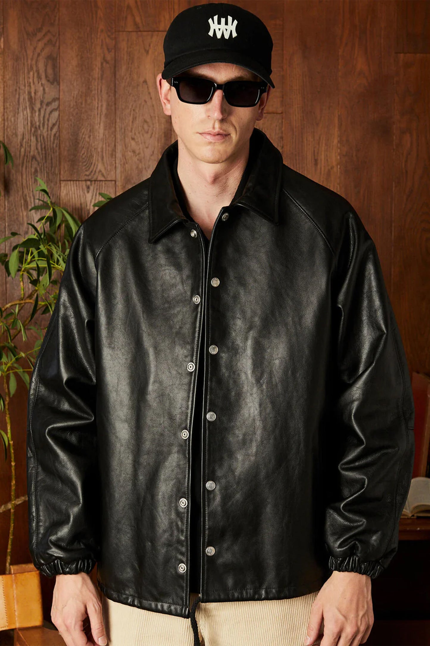 LEATHER COACH JACKET