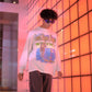 BAPE_LS T-SHIRT/POOL/WHITE