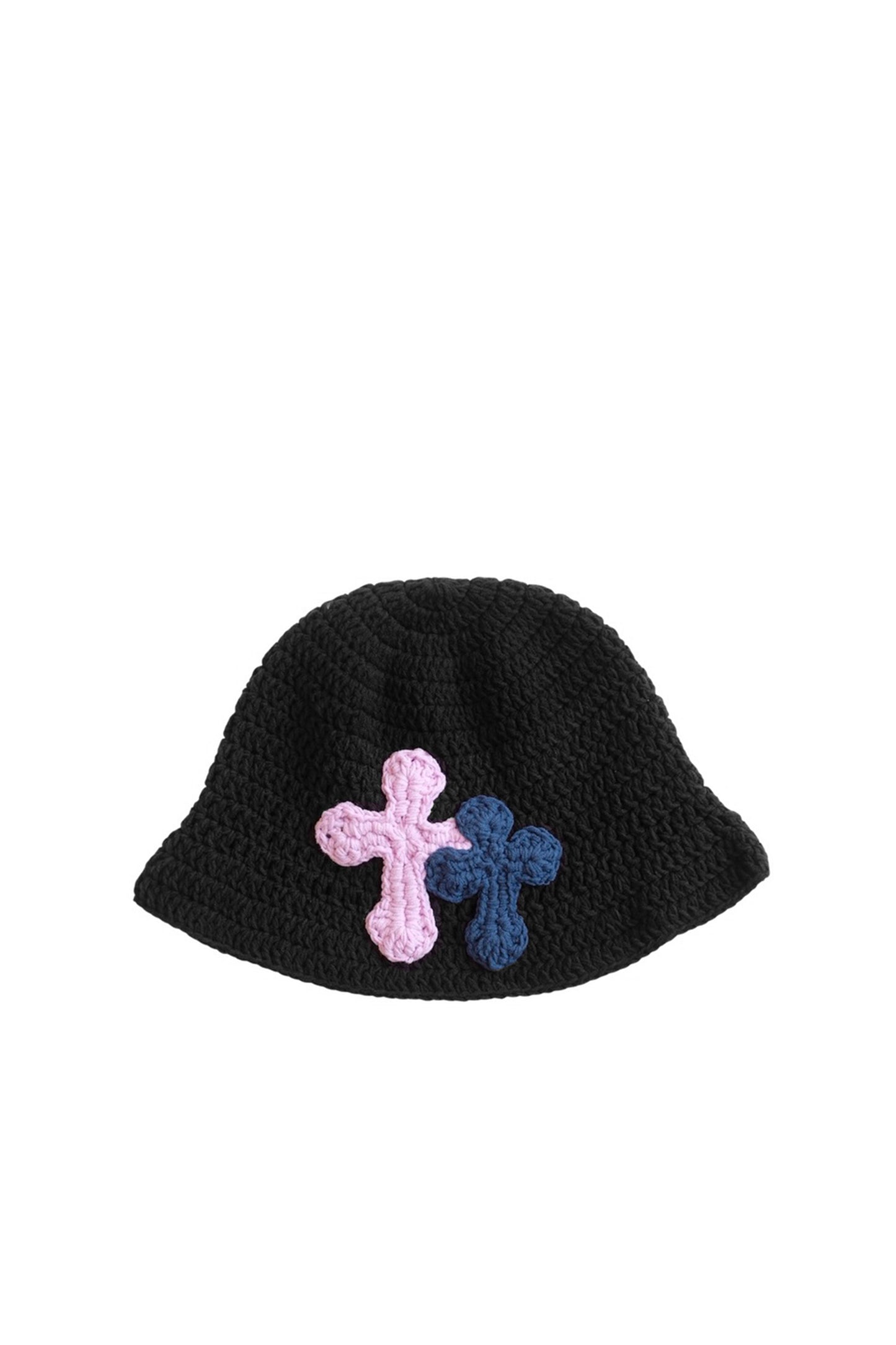 3D cross knit hat