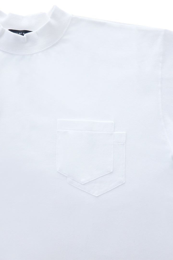 BASIC LOGO MOCK NECK TEE