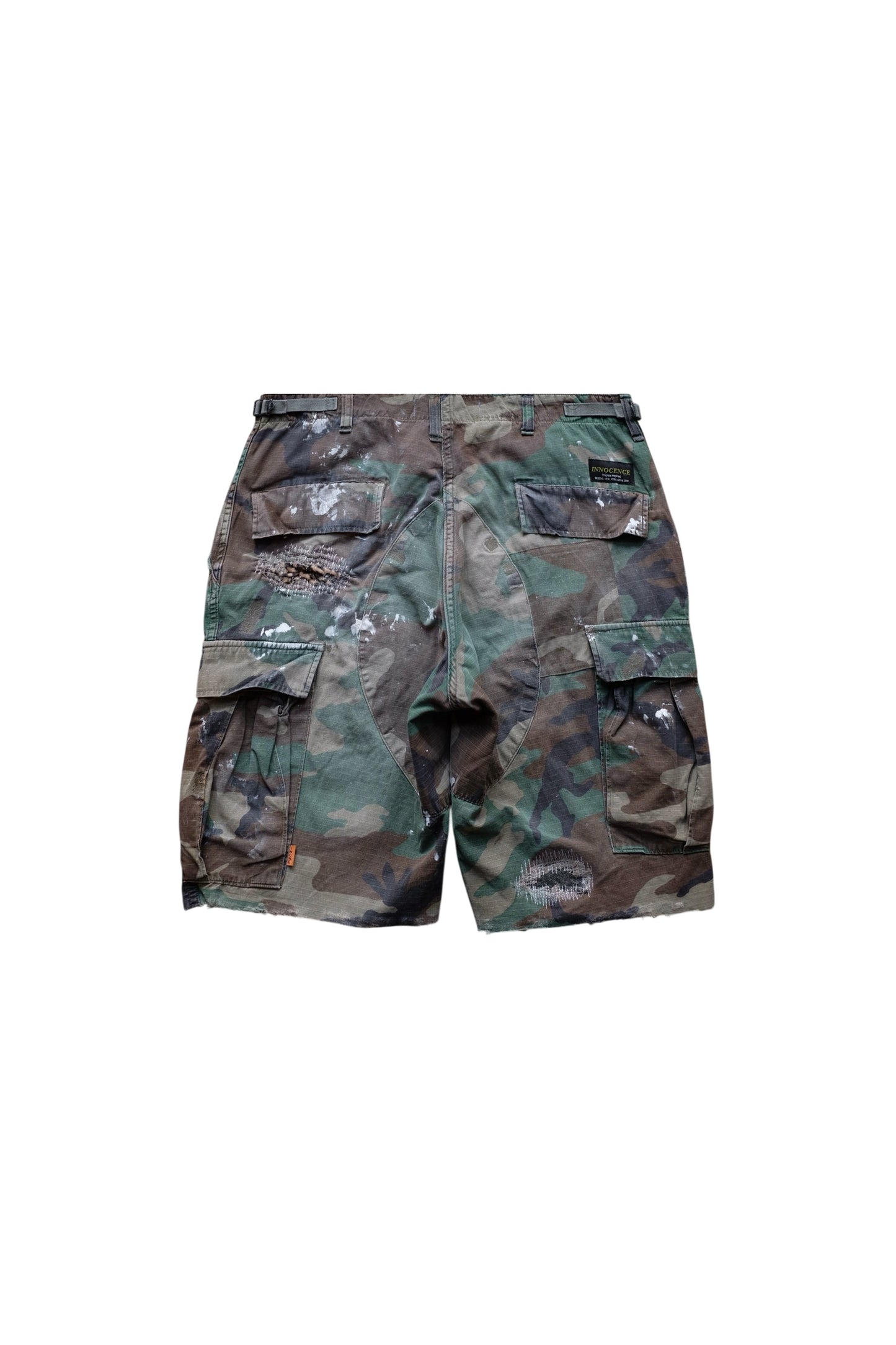 SASHIKO BAGGY CAMO  SHORTS