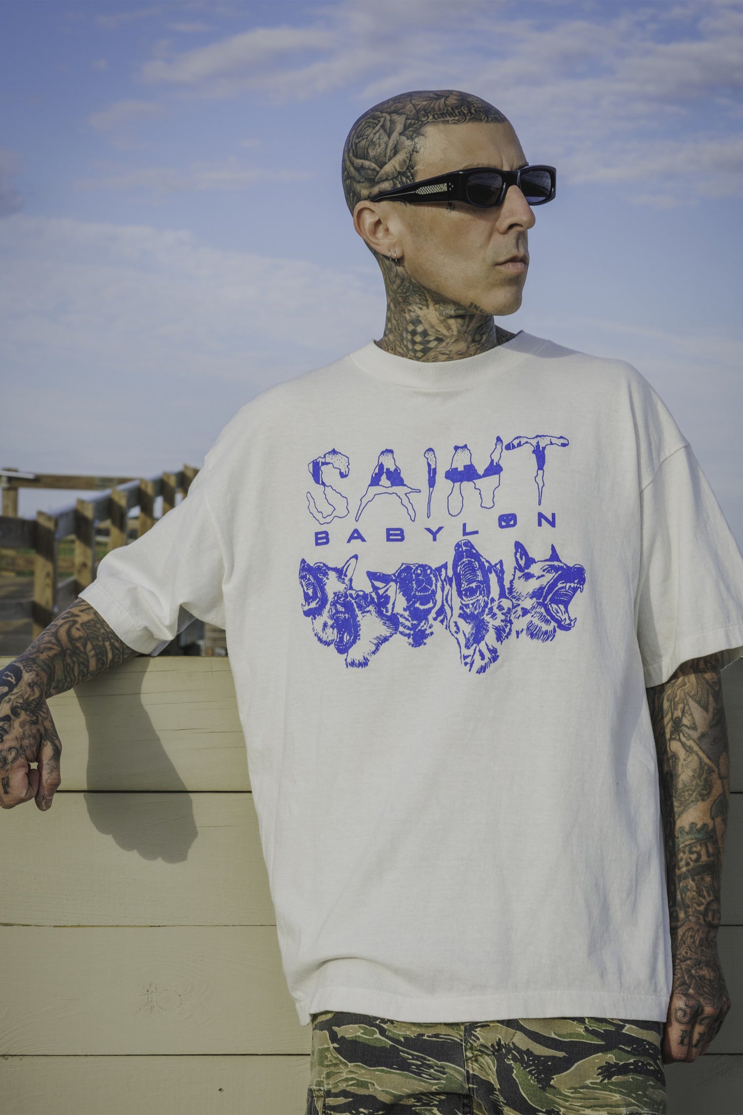 BBLN_SS TEE/SAINT BABYLON/WHT