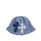 3D cross knit hat