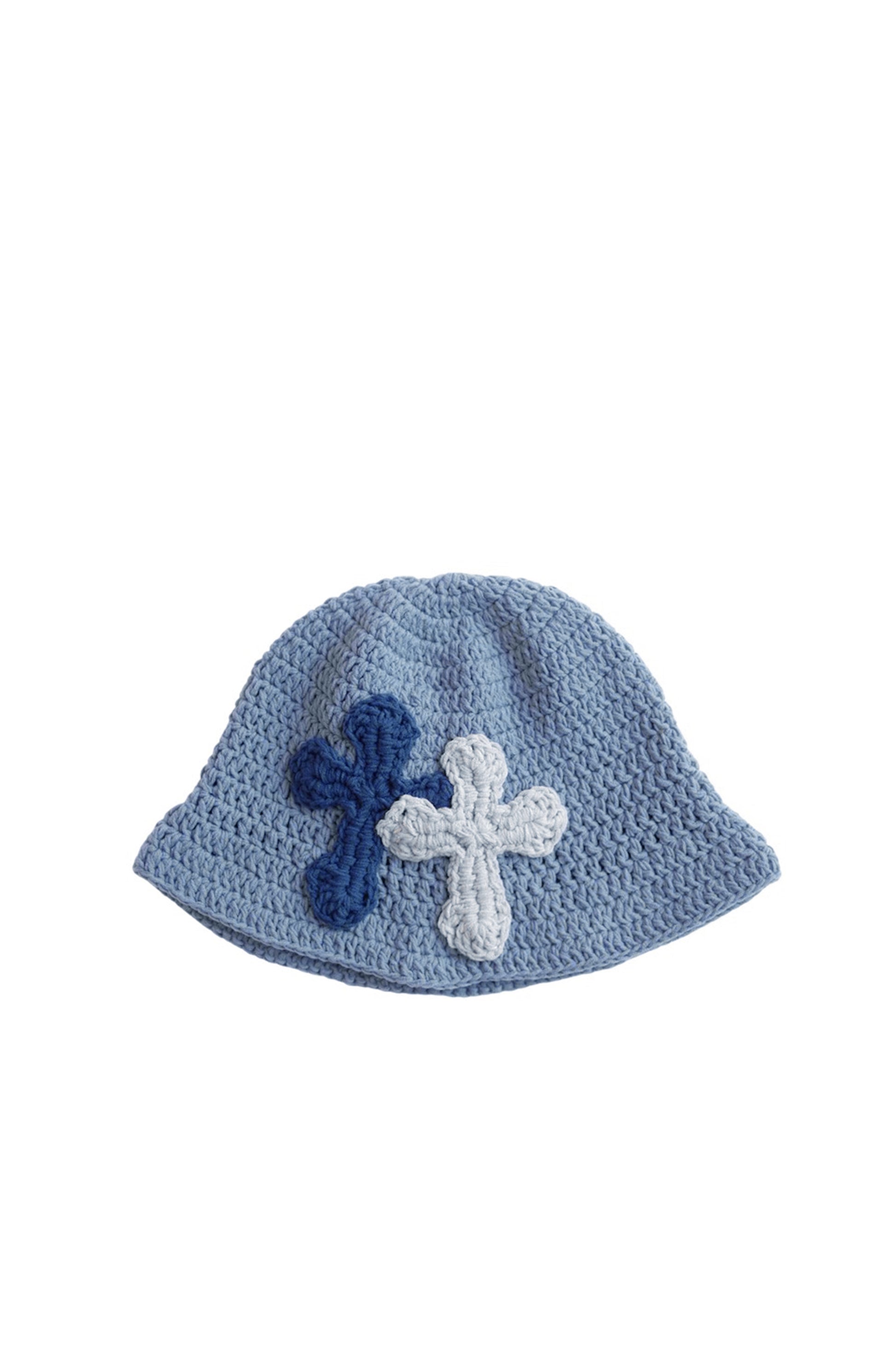 3D cross knit hat