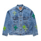 3D cross knit Denim Jacket