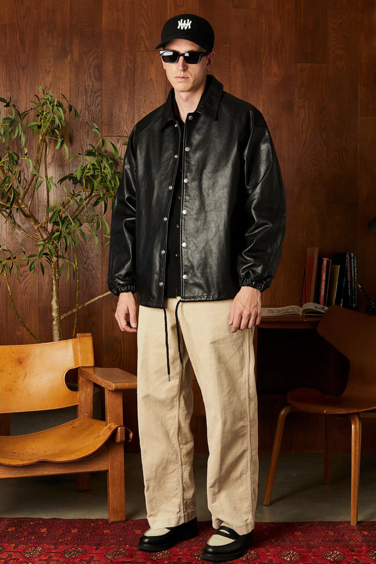 LEATHER COACH JACKET