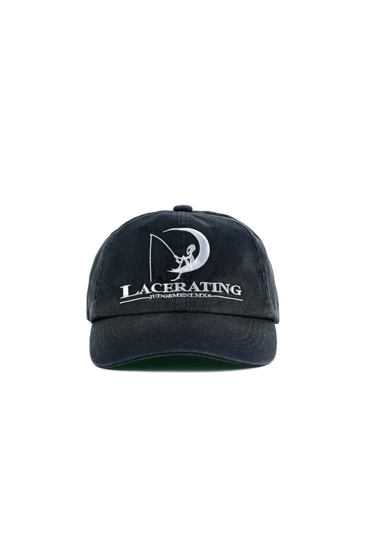 6PANEL CAP/LACERATING/BLACK