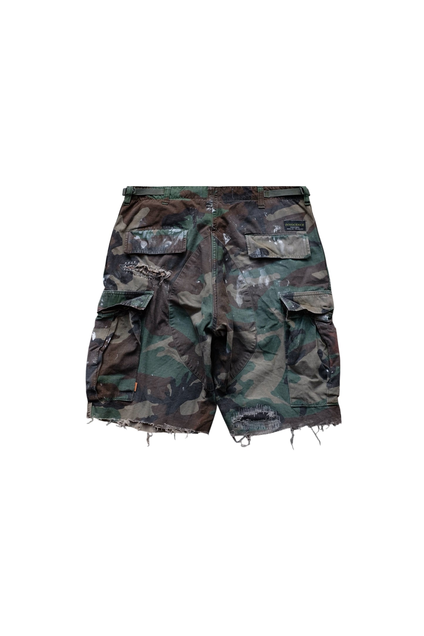 SASHIKO BAGGY CAMO  SHORTS