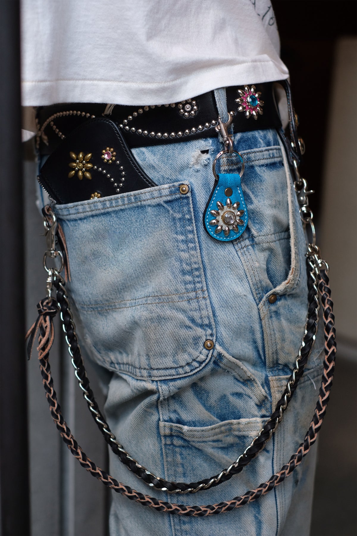 Studs Belt/Flower