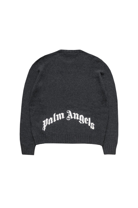 CURVED LOGO SWEATER