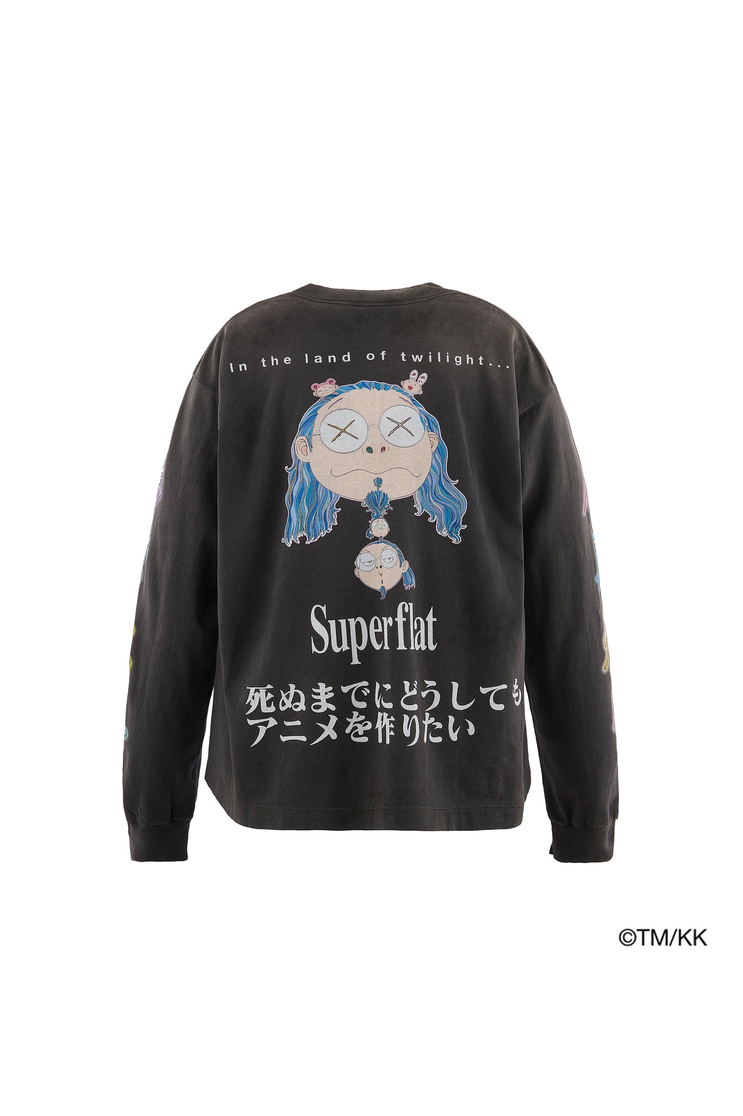 LS T-SHIRT/SUPERFLAT/BLACK