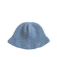3D cross knit hat
