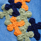 3D cross knit Denim