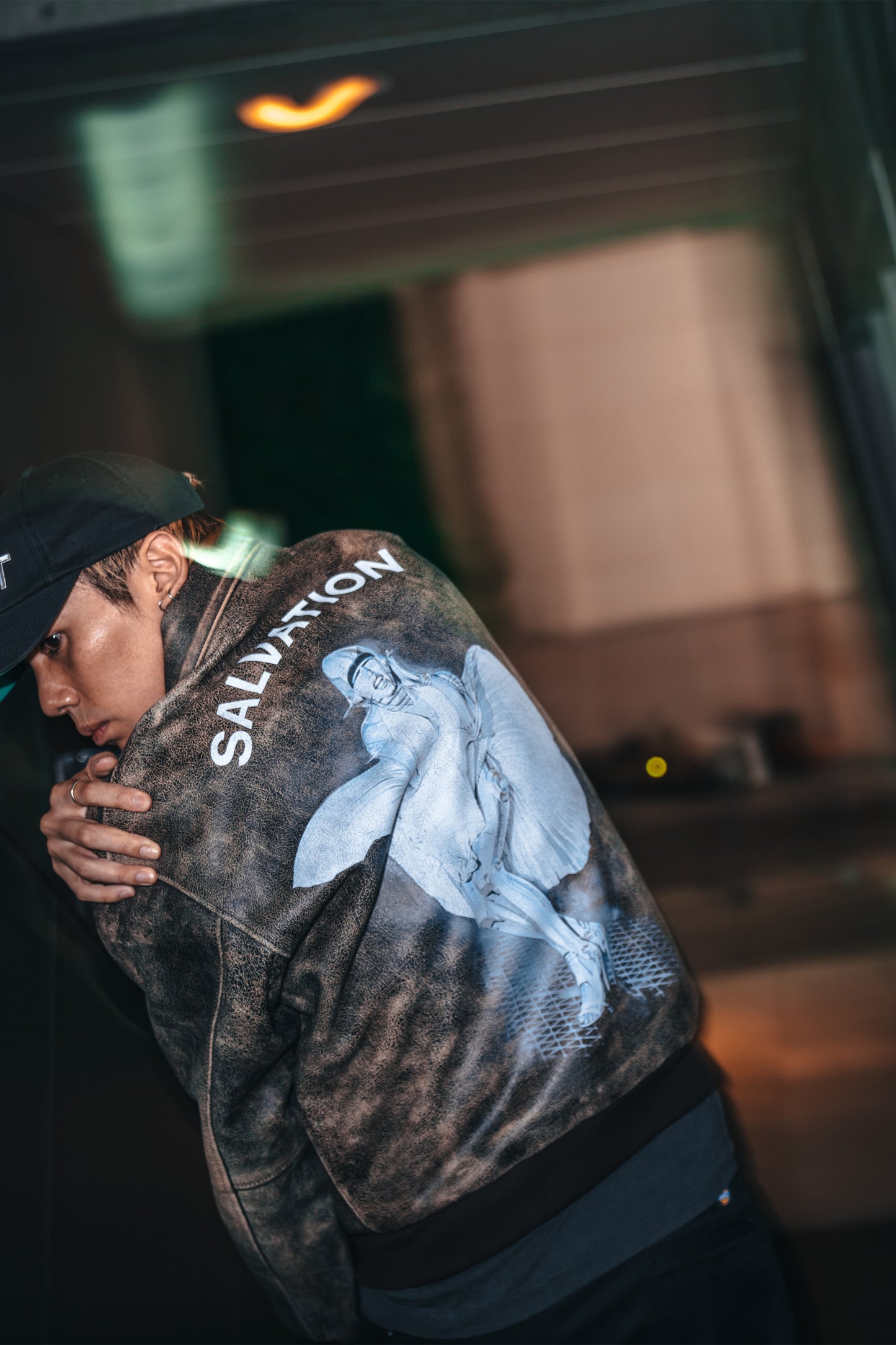 SRYM_LEATHER A2 JKT//BROWN