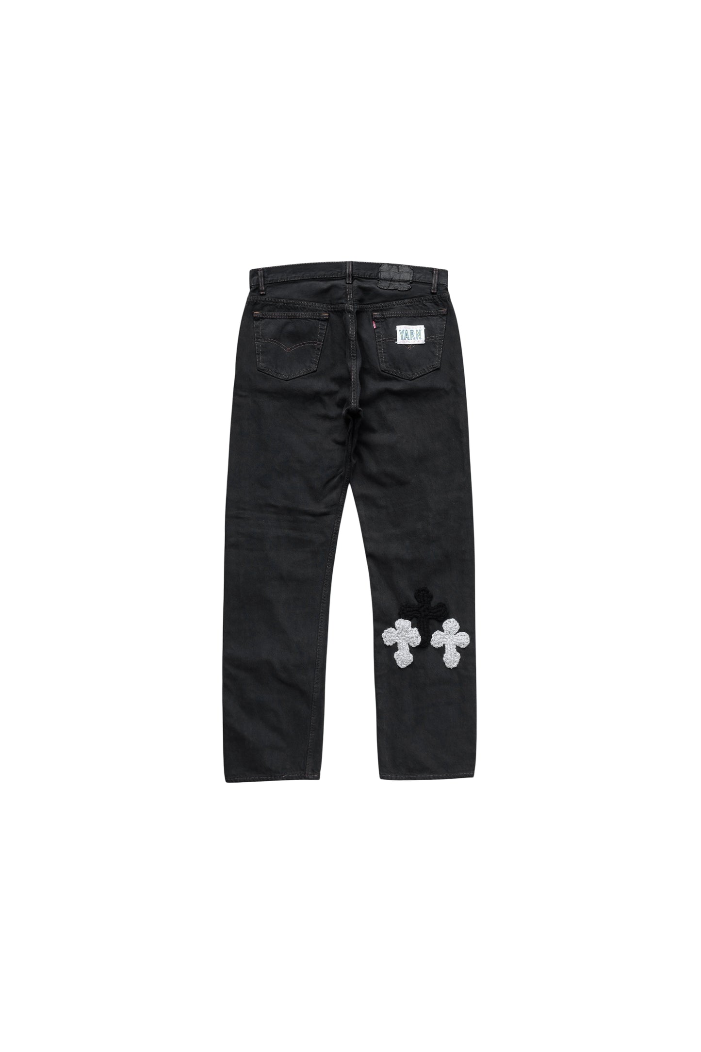 3D cross knit Denim