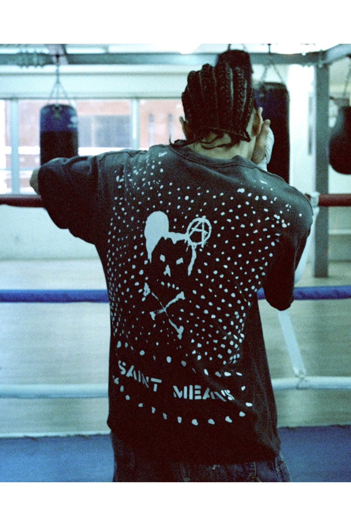 BKM_SS T-SHIRT/SAINT MEANS/BLACK