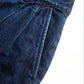 DENIM TWO TUCK TROUSERS