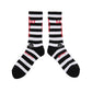 SOCKS/BORDER/BLACK+WHITE