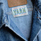 3D cross knit Denim Jacket