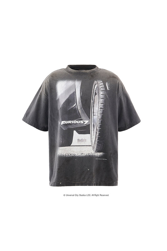 FF_SS TEE/FURIOUS 7/BLACK