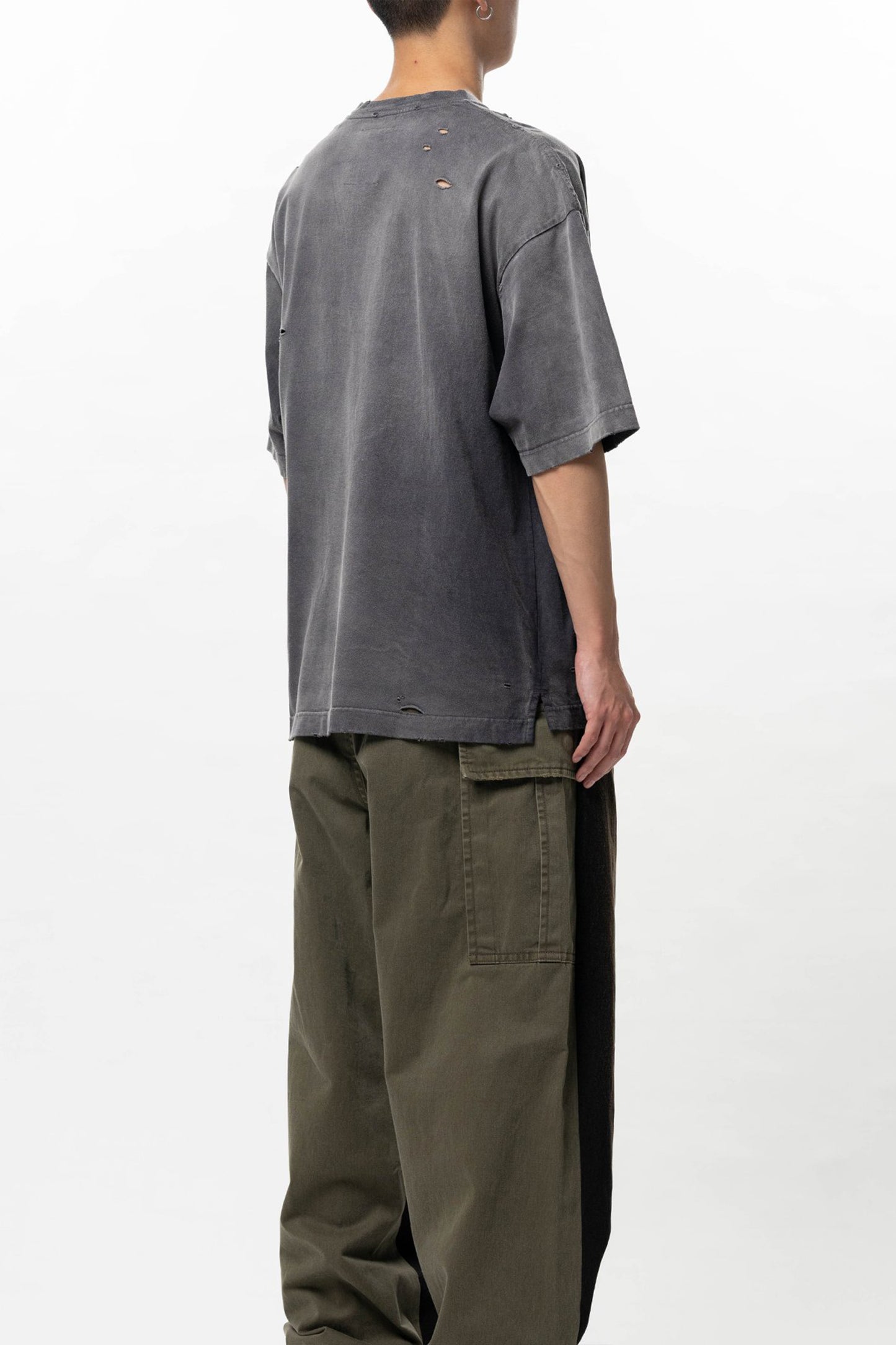 SUN FADED V NECK TEE