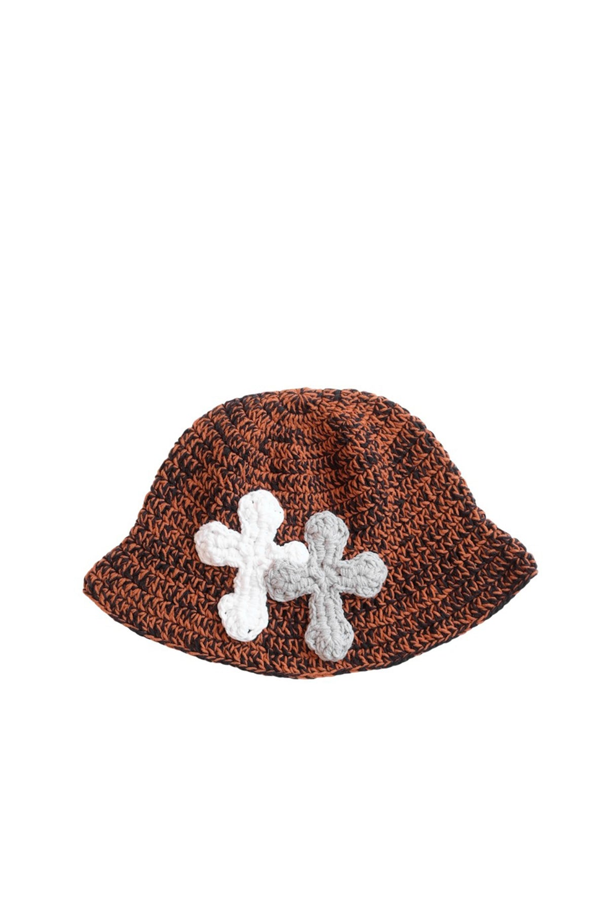 3D cross knit hat