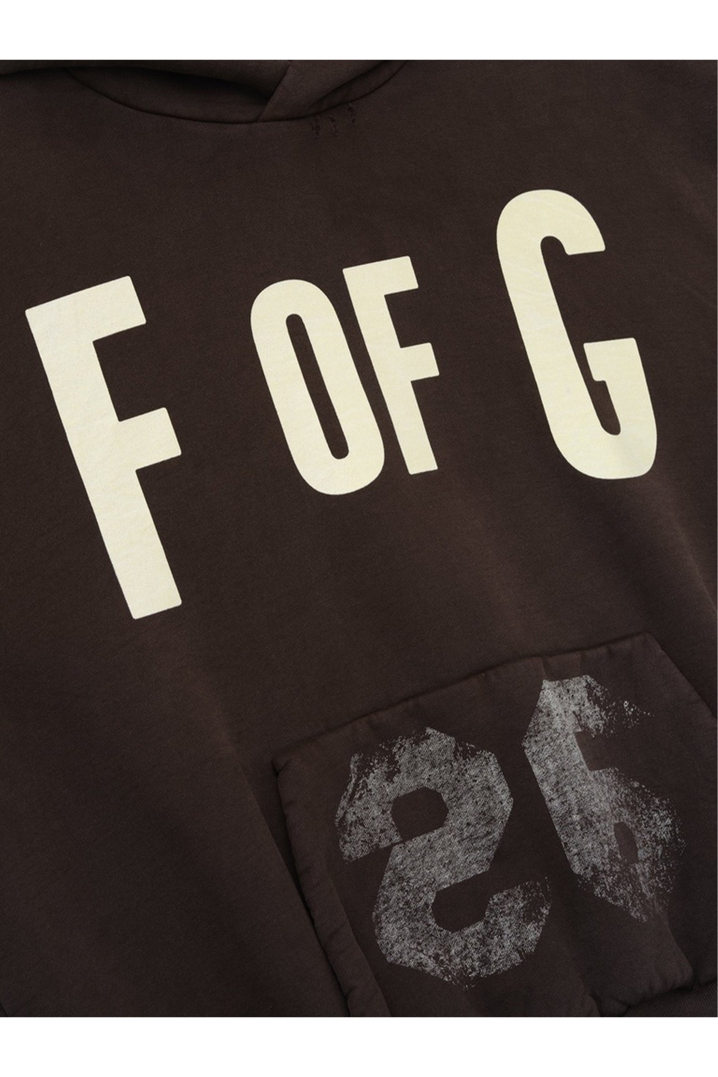 "F OF G" CLASSIC FIT HALF RAGLAN HOODIE W/ POCKET