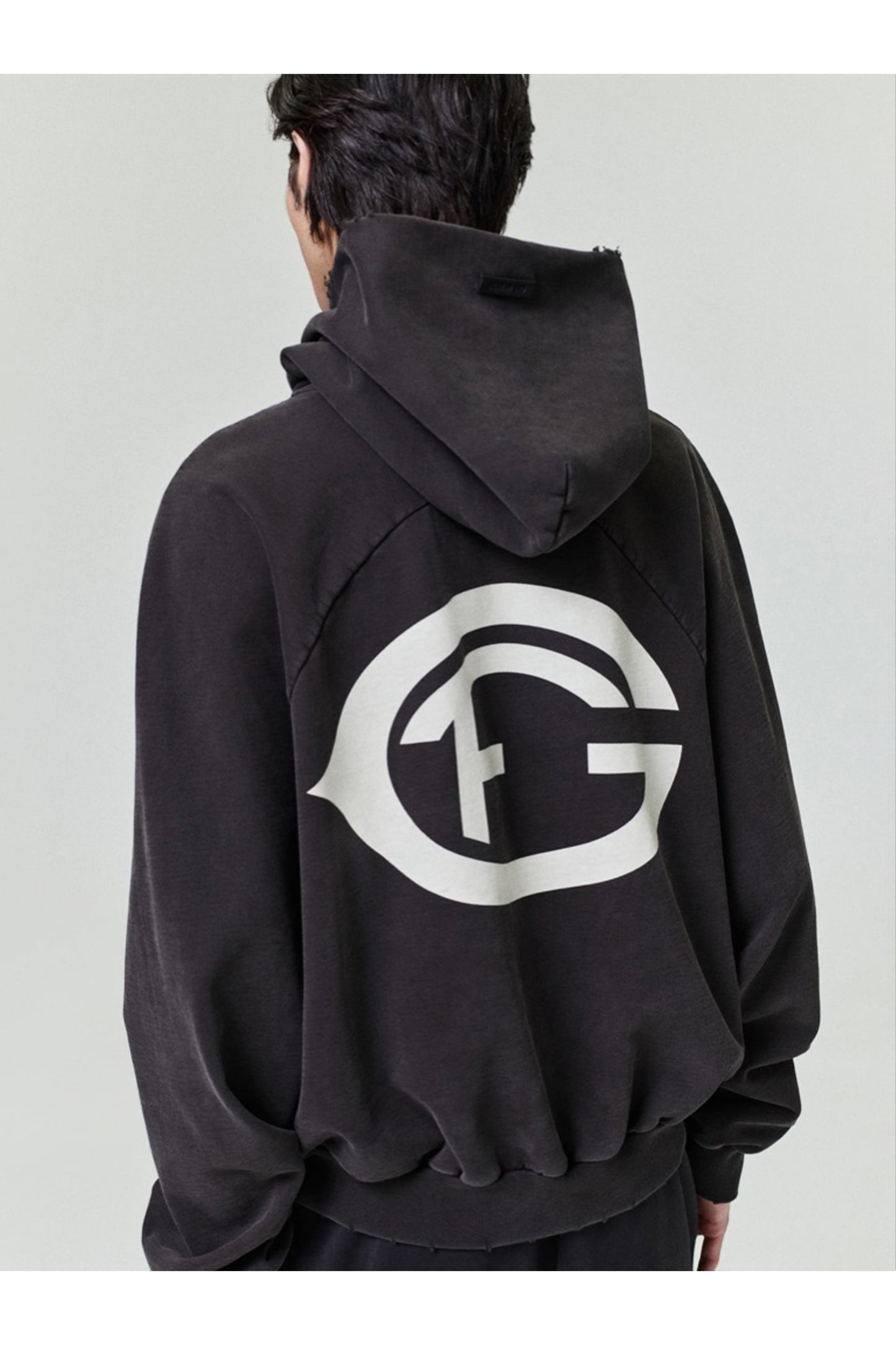"F OF G" CLASSIC FIT HALF RAGLAN HOODIE W/ POCKET