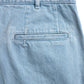 DENIM TWO TUCK TROUSERS