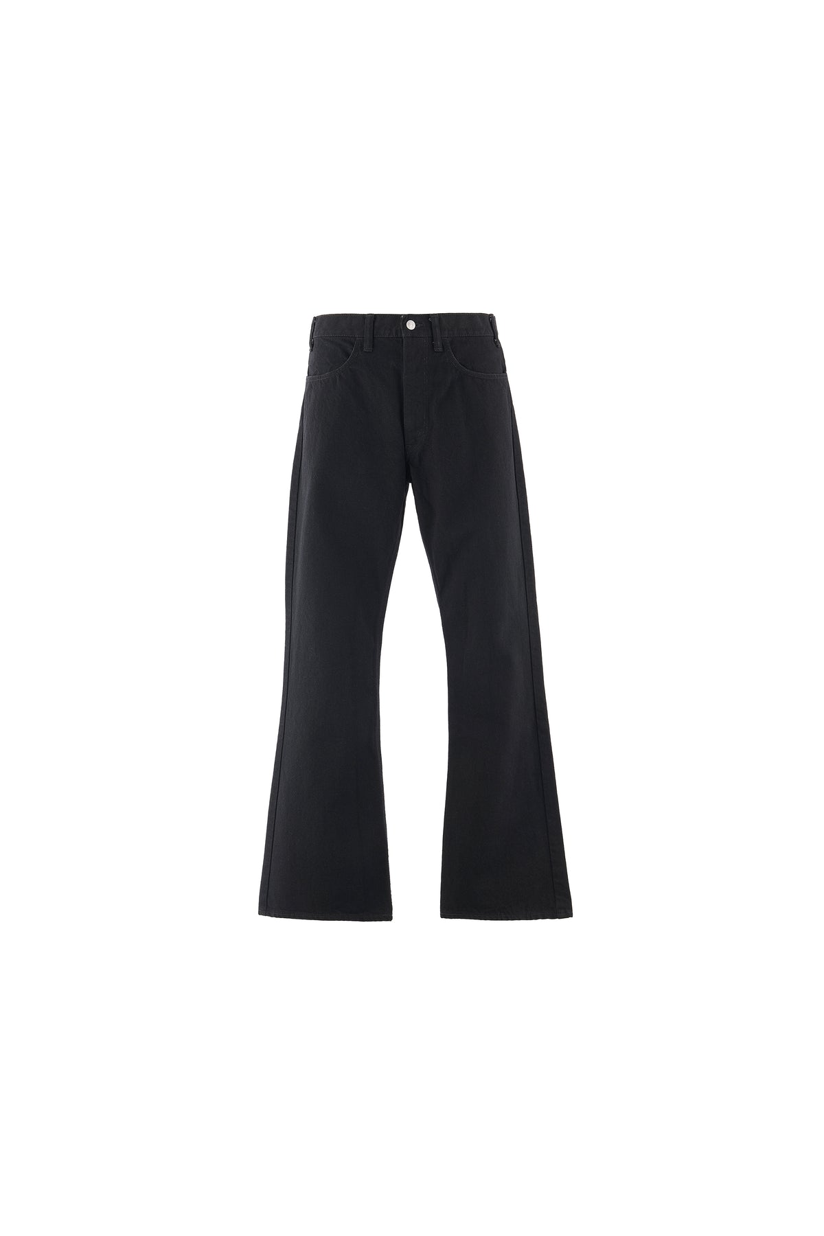 BLK FLARE DENIM PANTS/FLARE/BLK