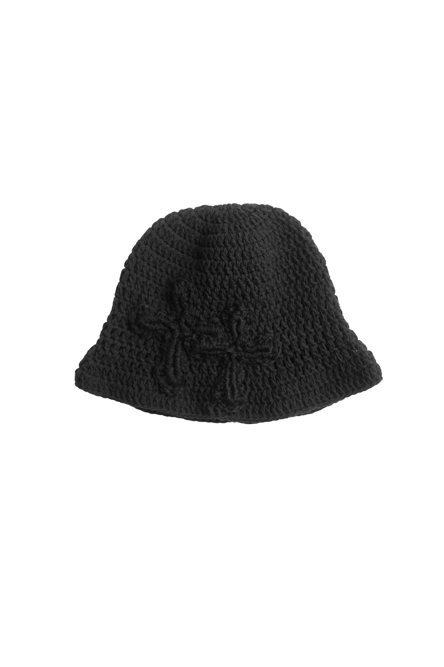 3D cross knit hat